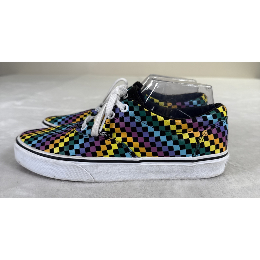 Vans Doheny Rainbow Mini Checkered Canvas Sneakers Women's Size 8.5 Bnfts Chrty - Picture 6 of 16